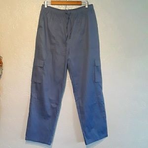 Happily Gray 100% cotton cargo pants extra large new with tags